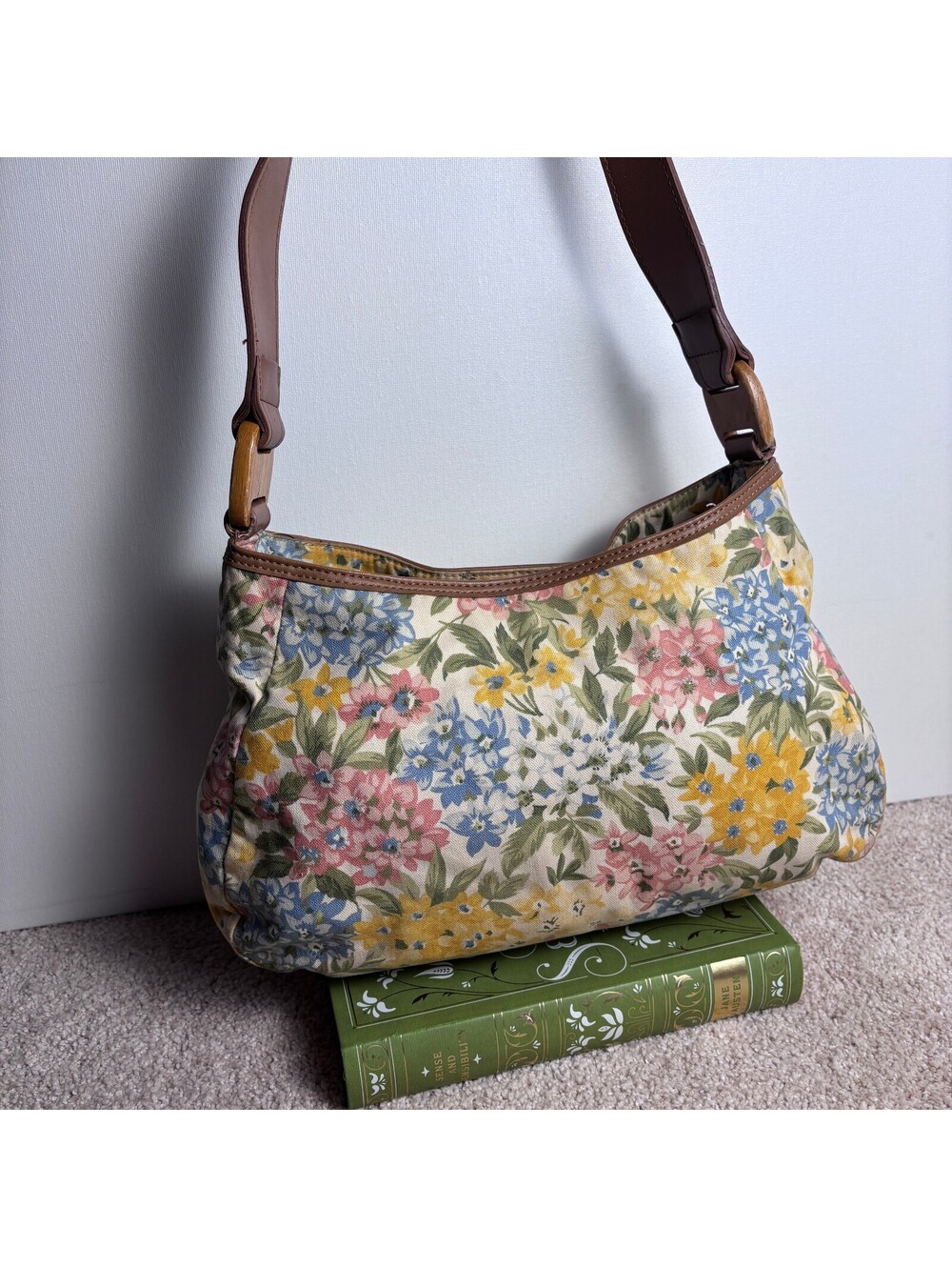 Fossil Floral Shoulder Purse